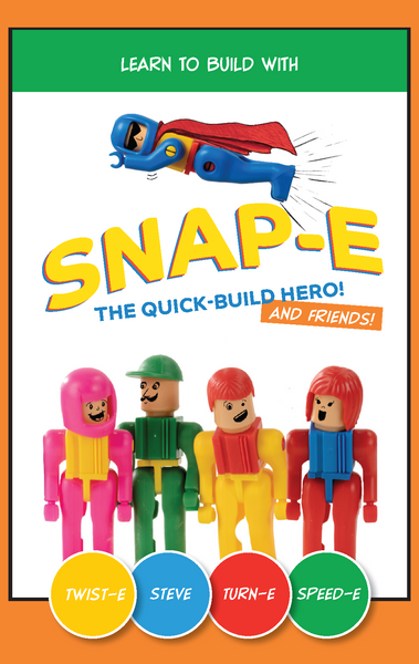 Snapo® SNAP-E & Friends – Buildable Character Set (4 Figures)