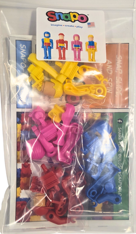 Snapo® SNAP-E & Friends – Buildable Character Set (4 Figures)