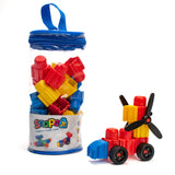 Snapo Jr. Junior Builder's Kit 40 Pieces - STEAM Toy for Infant, Toddlers, and Preschool