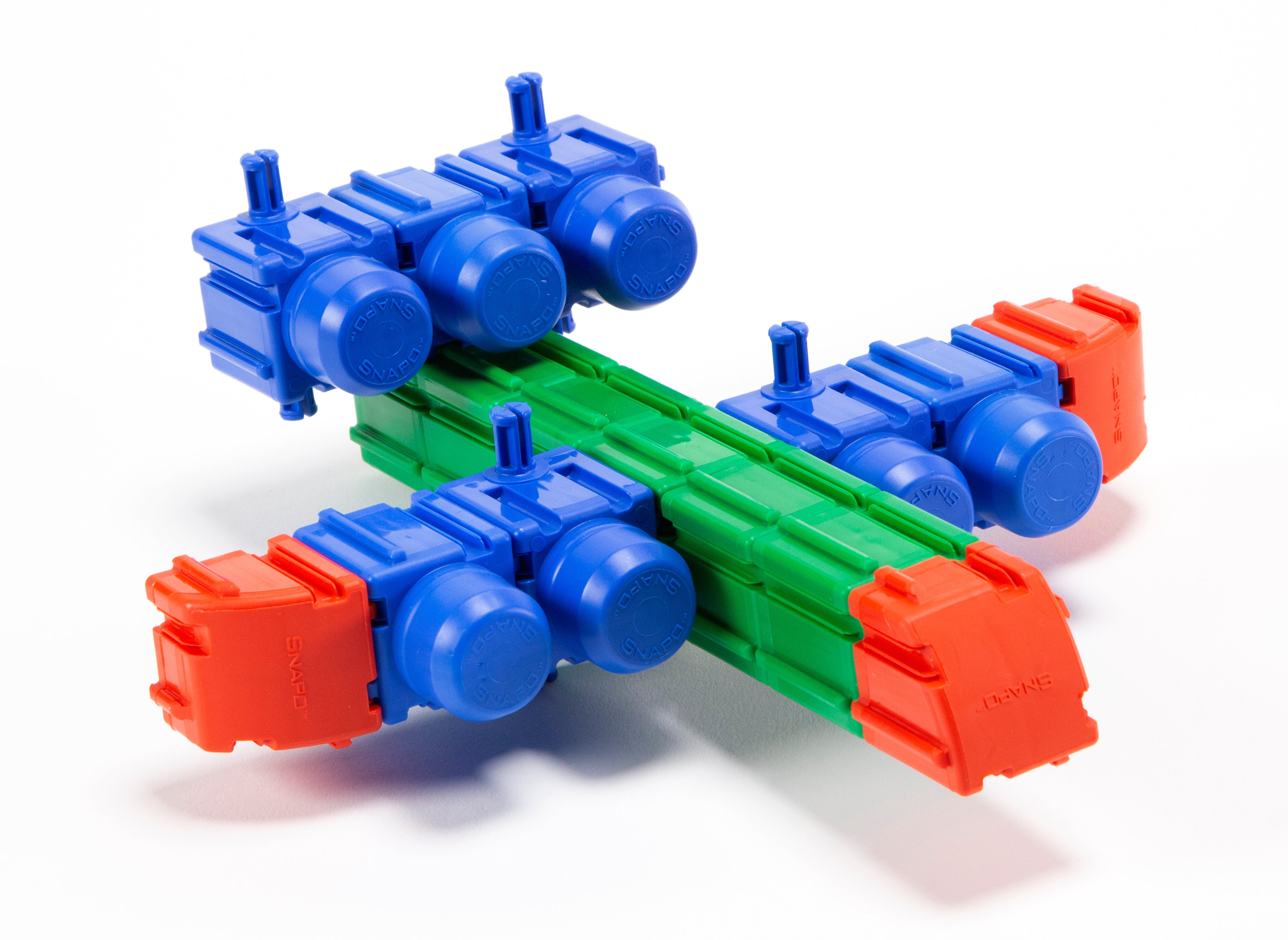 Snapo Jr. Beginner Builder's Kit 60 Pieces - STEAM Toy for Infant, Tod