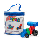 Snapo Jr. Beginner Builder's Kit 60 Pieces - STEAM Toy for Infant, Toddlers, and Preschool