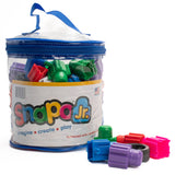 Snapo Jr. Advanced Builder's Kit 80 Pieces - STEAM Toy for Infant, Toddlers, and Preschool