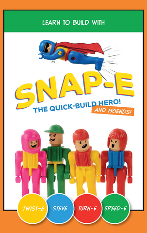 Snapo® SNAP-E & Friends – Buildable Character Set (4 Figures)