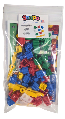 Snapo® Accessory Pack – Expand the Way Kids Build, Snap, Spin & Play