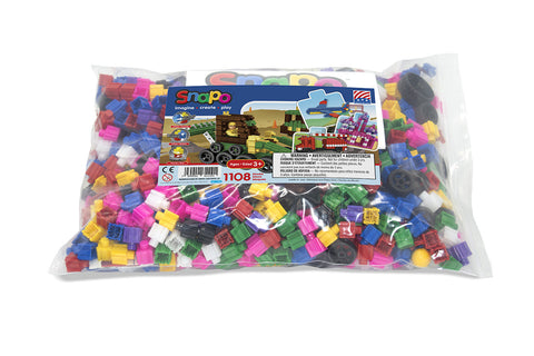 Snapo Classroom Set Standard Blocks - 1108 Pieces - Bag